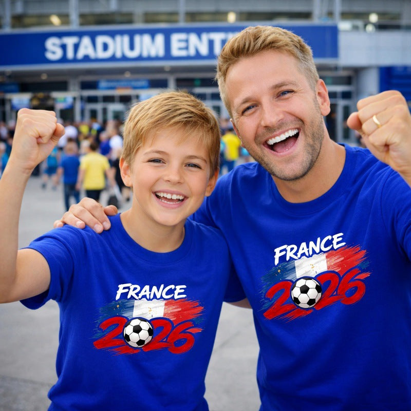 World Cup patterned T-shirt